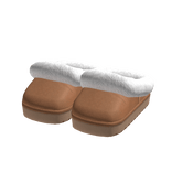 Platform Slippers Fluffy Boots Brown Shoes Y2K 3.0