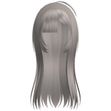 platinum long vampire hair w/ hime bangs