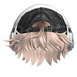 Platinum Messy Hair w/ Headphones & Y2K Hat