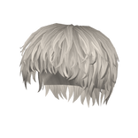 💫Platinum Silver Messy Wavy Punk Mod Cut Hair💫