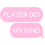 player 001 my king hwang in-ho squid game text