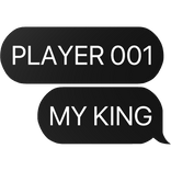 player 001 my king hwang in-ho squid game text