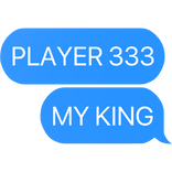 player 333 my king lee myung-gi squid game text