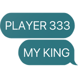 player 333 my king lee myung-gi squid game text