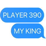 player 390 my king park jung-bae squid game text