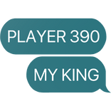 player 390 my king park jung-bae squid game text