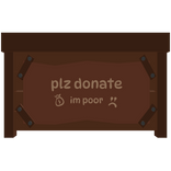 plz donate booth