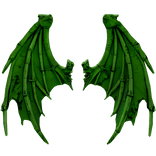 Poison Green Cursed Gargoyle Demon Dragon Wings