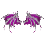 Poison Pink White Vampire Reaper Wings