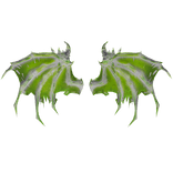 Poisoned Green White Vampire Reaper Wings