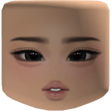 Polar grey lenses blushy makeup