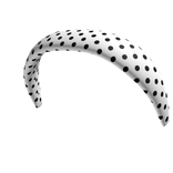 Polka Dot Headband - Black/White