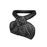 Polka dot Lacey Girly Vintage scarf | Black