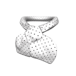 Polka dot Lacey Girly Vintage scarf | White