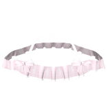 Polka dot shoulder ruffle - pink