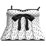 Polka Dot Sleeping Dress in White