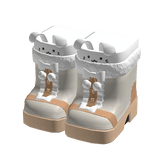 🍀Pom Boots w Bunny Legwarmers - Beige