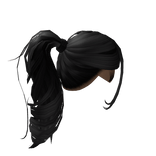 Ponytail W/ Side Bangs [Black]