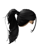 Ponytail W/ Side Bangs [Black]