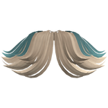 Popstar Curtain Bangs in Blue Blonde