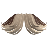 Popstar Curtain Bangs in Brown Blonde