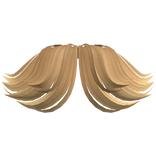 Popstar Curtain Bangs in Golden Blonde