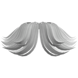 Popstar Curtain Bangs in White