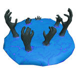 Portal with Hands Reaching Through (Blue Purple)