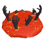 Portal with Hands Reaching Through (Devil Red)