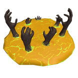 Portal with Hands Reaching Through (Gold Yellow)