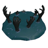 Portal with Hands Reaching Through (Korblox Blue)