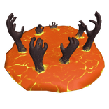 Portal with Hands Reaching Through (Lava Orange)