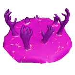 Portal with Hands Reaching Through (Magenta Pink)