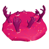 Portal with Hands Reaching Through (Pink)