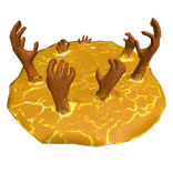 Portal with Hands Reaching Through (Toxic Yellow)