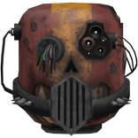 Post Apocalyptic Mechanical Suit Helmet