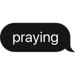 praying text bubble