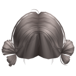 Precious Side Buns Hair (Ash)