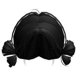 Precious Side Buns Hair (Black)