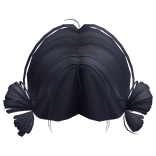 Precious Side Buns Hair (Dark Blue)