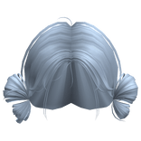 Precious Side Buns Hair (Light Blue)