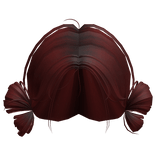 Precious Side Buns Hair (Red)