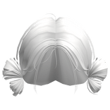 Precious Side Buns Hair (White)