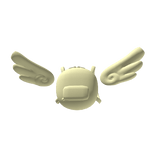 preppy bag with wings (lightyellow)