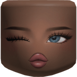 Preppy Girl Cold Blush Cute Face Makeup Mask Blue