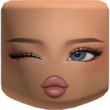 Preppy Girl Cold Blush Cute Face Makeup Mask Blue