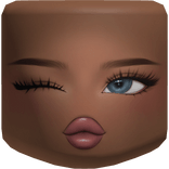 Preppy Girl Cold Blush Cute Face Makeup Mask Blue