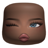 Preppy Girl Cold Blush Cute Face Makeup Mask Blue