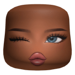 Preppy Girl Cold Blush Cute Face Makeup Mask Blue