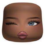 Preppy Girl Cold Blush Cute Face Makeup Mask Blue